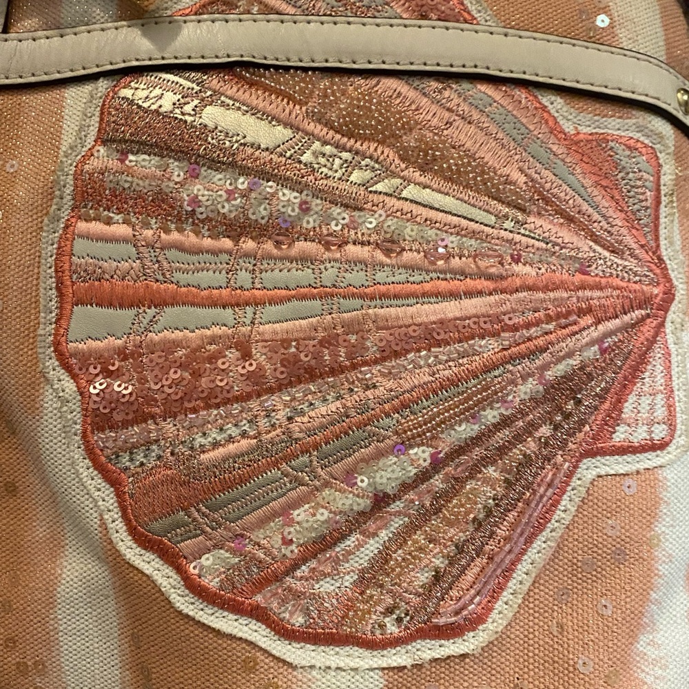 Coach Elegant Shell-Embroidered Tote Bag - Picture 11 of 11